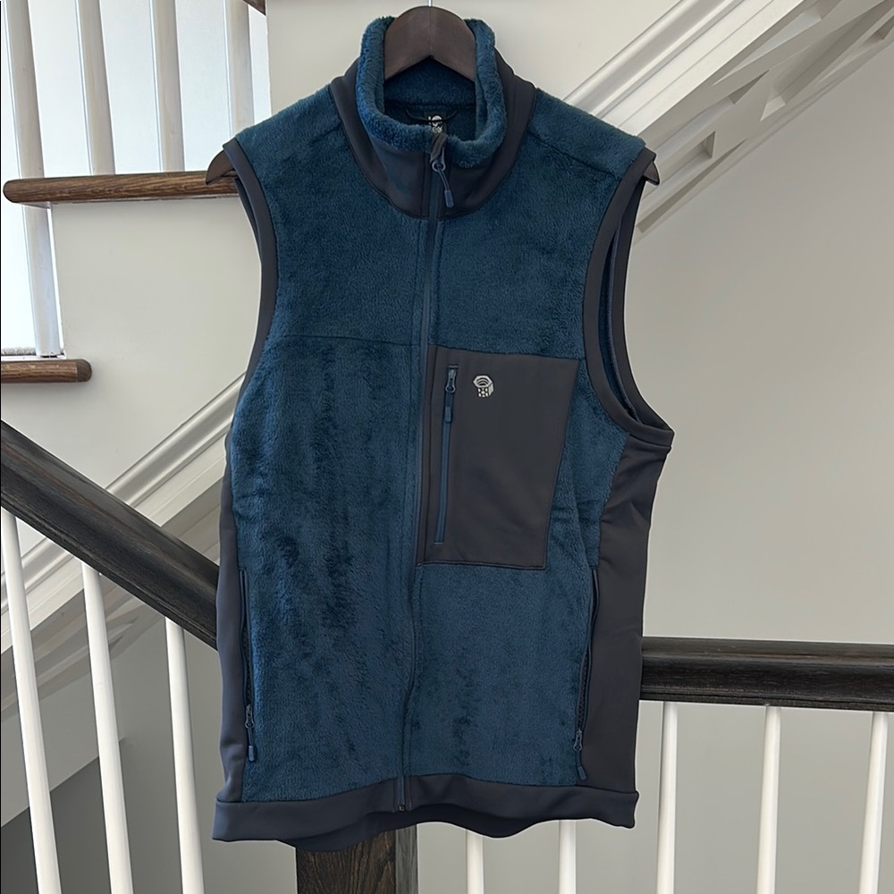 Mountain Hardwear Blue and Black Monkeyman Vest